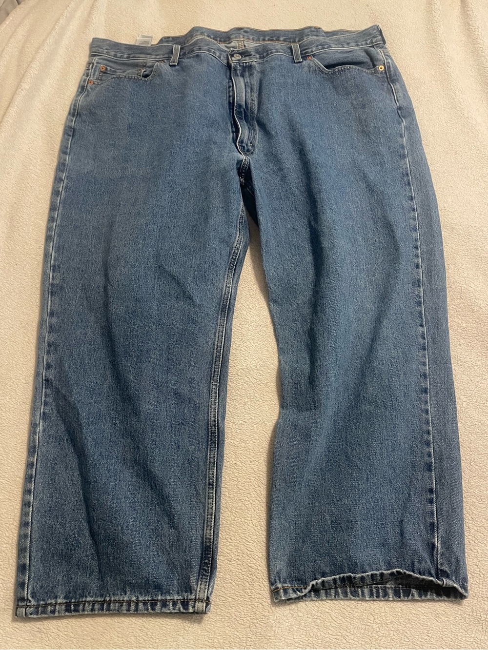 Levi’s Levi Strauss Men's Classic Blue Straight-Leg Jeans 550 size 50 x 30